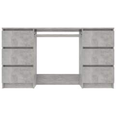 Kirjoituspöytä betoninharmaa 140x50x77 cm lastulevy hinta ja tiedot | Tietokonepöydät ja työpöydät | hobbyhall.fi