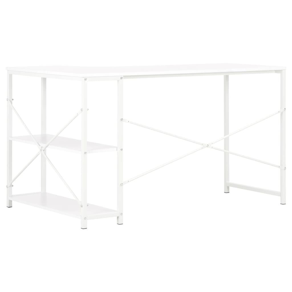 Tietokonepöytä 120x72x70 cm valkoinen hinta ja tiedot | Tietokonepöydät ja työpöydät | hobbyhall.fi