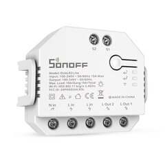 Smart kytkin WiFi Sonoff Dual R3 Lite hinta ja tiedot | Kytkimet ja pistorasiat | hobbyhall.fi