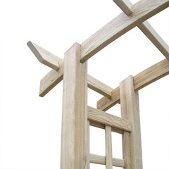 Trellis-kaari, 150x50x210cm, puuta hinta ja tiedot | Kukkatelineet ja kukkapöydät | hobbyhall.fi