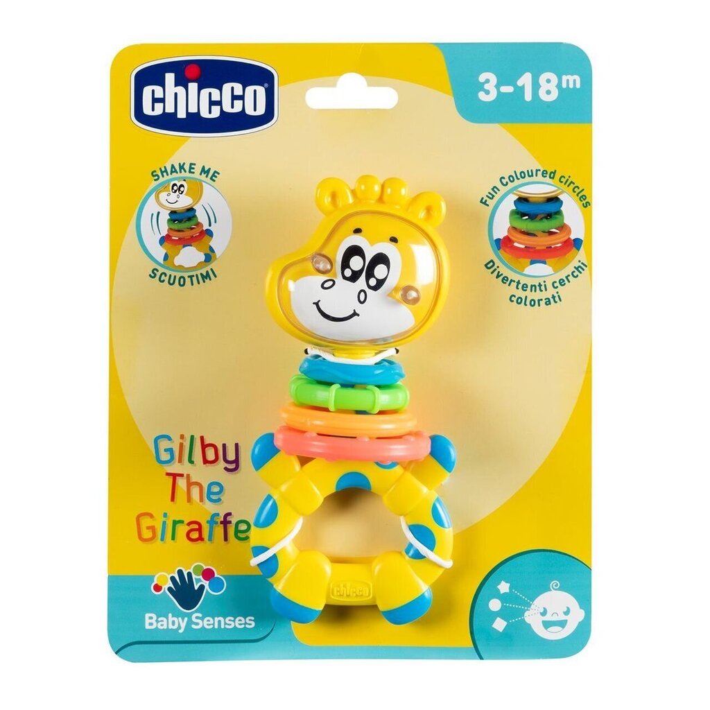 CHICCO Helistin kirahvi Gilby hinta ja tiedot | Vauvan lelut | hobbyhall.fi