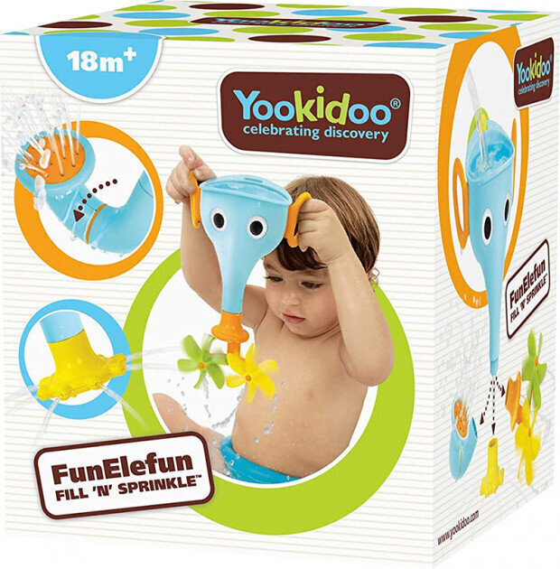 Yookidoo Kylpylely FunElefun Fill ´N´ Sprinkle, sininen hinta ja tiedot | Vauvan lelut | hobbyhall.fi