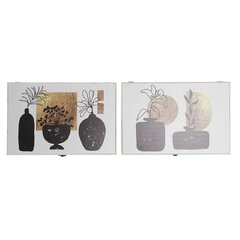 Suojat DKD Home Decor Maljakko 46,5 x 6 x 31,5 cm 2 osaa Puu MDF hinta ja tiedot | Olohuoneen kaapit ja lipastot | hobbyhall.fi