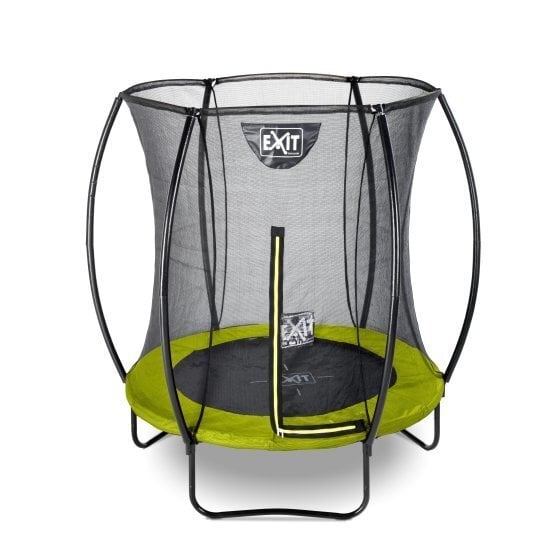 EXIT Silhouette -trampoliini, 183 cm x 160 cm, limenvihreä + kaupan päälleI turvaverkko ja lisävarusteet hinta ja tiedot | Trampoliinit | hobbyhall.fi