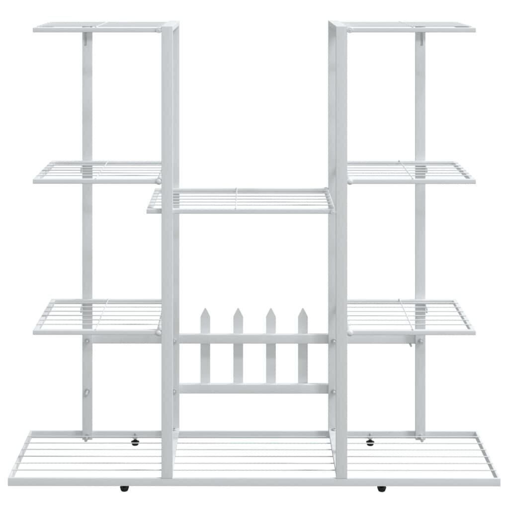 Kukkateline 94,5x25x89 cm valkoinen rauta hinta ja tiedot | Kukkatelineet ja kukkapöydät | hobbyhall.fi