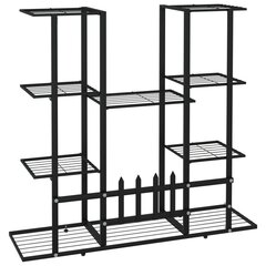 Kukkateline 94,5x25x89 cm musta rauta hinta ja tiedot | Kukkatelineet ja kukkapöydät | hobbyhall.fi