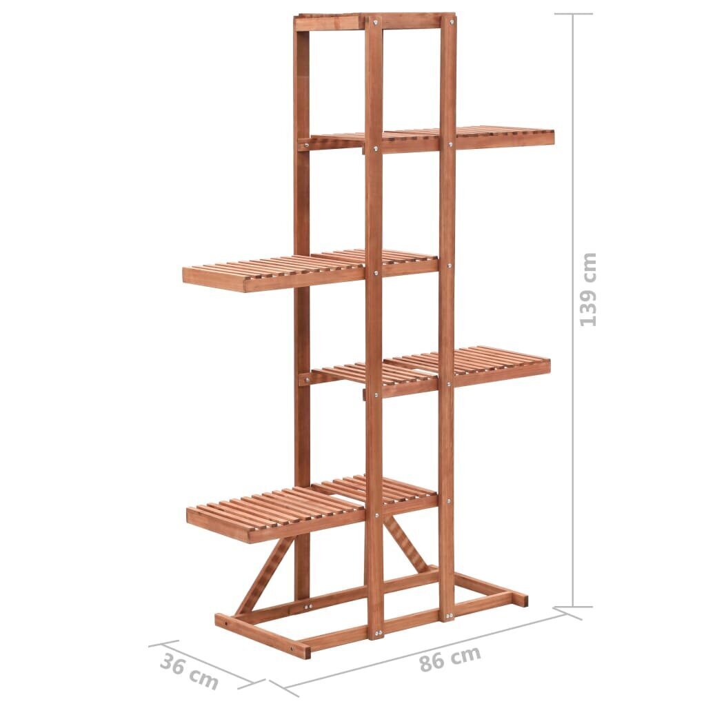 Kukkateline setripuu 86x36x139 cm hinta ja tiedot | Kukkatelineet ja kukkapöydät | hobbyhall.fi