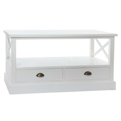 Olohuoneen pöytä DKD Home Decor Valkoinen Puu (108 x 48 x 56,5 cm) hinta ja tiedot | Sohvapöydät | hobbyhall.fi
