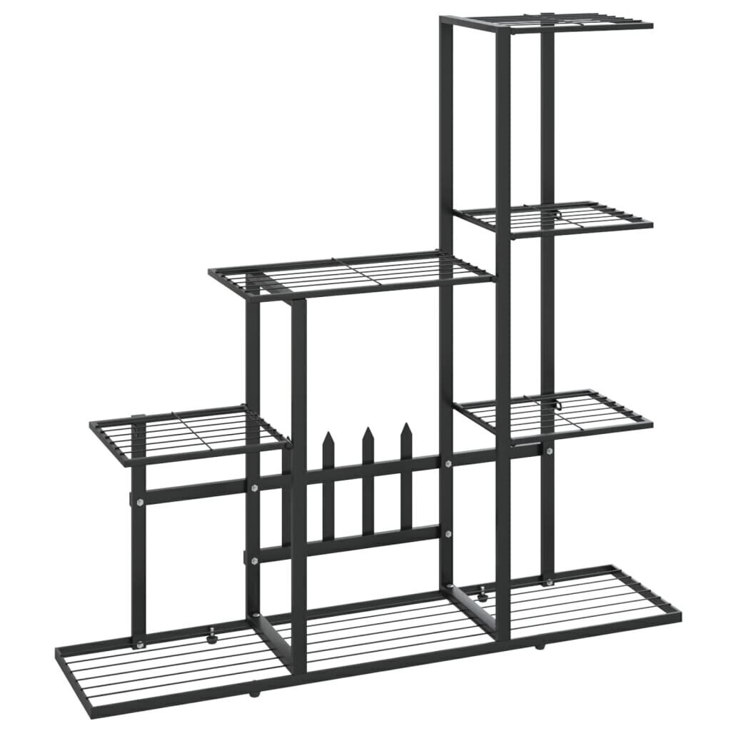 Kukkateline 94,5x25x88 cm musta metalli hinta ja tiedot | Puutarhatyökalut | hobbyhall.fi