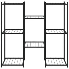 Kukkateline 83x25x80 cm musta rauta hinta ja tiedot | Kukkatelineet ja kukkapöydät | hobbyhall.fi