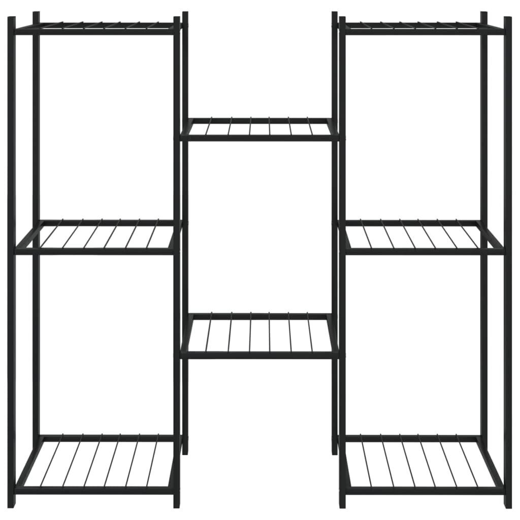 Kukkateline 83x25x80 cm musta rauta hinta ja tiedot | Kukkatelineet ja kukkapöydät | hobbyhall.fi