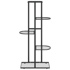 5-kerroksinen kukkateline 43x22x98 cm musta metalli hinta ja tiedot | Kukkatelineet ja kukkapöydät | hobbyhall.fi