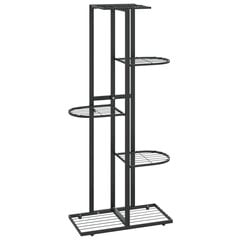 5-kerroksinen kukkateline 43x22x98 cm musta metalli hinta ja tiedot | Kukkatelineet ja kukkapöydät | hobbyhall.fi