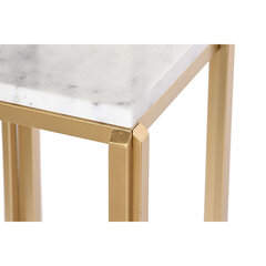 2 sivupöydän setti DKD Home Decor, kulta/valkoinen hinta ja tiedot | Sohvapöydät | hobbyhall.fi
