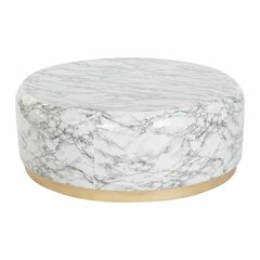 Sohvapöytä DKD Home Decor, 125x45x125 cm, valkoinen/harmaa hinta ja tiedot | Sohvapöydät | hobbyhall.fi