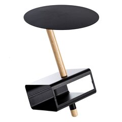 Sivupöytä 36x36x48,6cm, musta hinta ja tiedot | Sohvapöydät | hobbyhall.fi