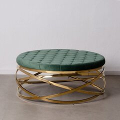 Sohvapöytä 110x110x43cm, vihreä/kulta hinta ja tiedot | Sohvapöydät | hobbyhall.fi