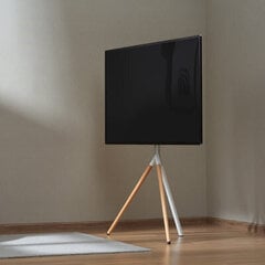 Alterzone Trio Lite TV-lattiajalusta 45"-65" TV:lle, valkoinen hinta ja tiedot | TV-seinätelineet | hobbyhall.fi