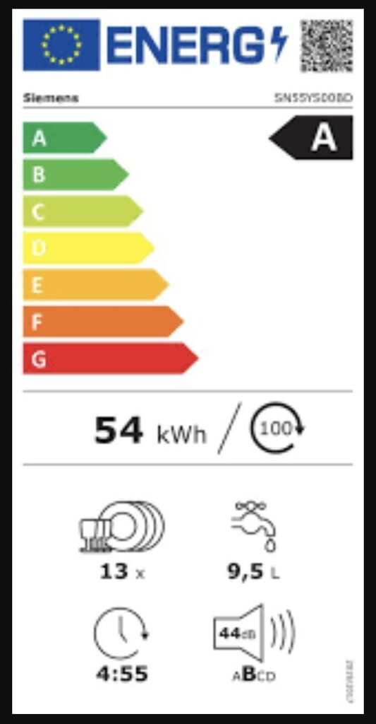 Siemens SISÄLLINEN ASTIANPESUKONE SIEMENS SR63HX74ME hinta ja tiedot | Astianpesukoneet | hobbyhall.fi