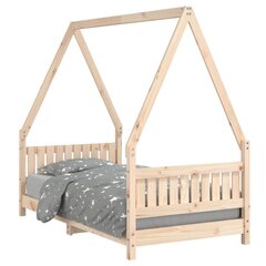 Lasten sängynrunko 80x160 cm täysi mänty hinta ja tiedot | Lastensängyt | hobbyhall.fi