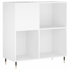 LP-levyjen säilytyskaappi valkoinen 84,5x38x89 cm tekninen puu hinta ja tiedot | Olohuoneen kaapit ja lipastot | hobbyhall.fi