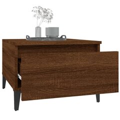 Sivupöydät 2 kpl ruskea tammi 50x46x35 cm tekninen puu hinta ja tiedot | Sohvapöydät | hobbyhall.fi