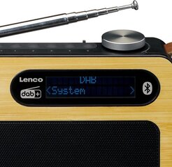 Lenco PDR-040BAMBOOBK Bluetooth / RDS digitaalinen DAB+ radio hinta ja tiedot | Kelloradiot ja herätyskellot | hobbyhall.fi