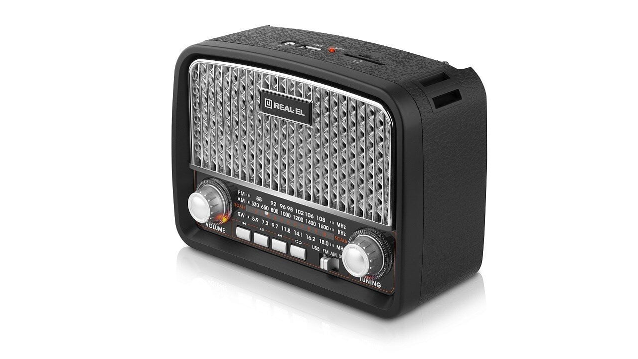 REAL-EL X-520, Bluetooth, retroradio hinta ja tiedot | Kelloradiot ja herätyskellot | hobbyhall.fi