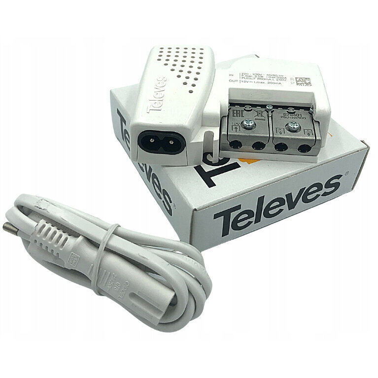 Televes-antennin virtalähde 579401 PicoKom 12V, 200mA hinta ja tiedot | TV-antennit | hobbyhall.fi