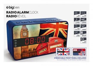 Bigben RR16FLAG - FM-radiohälytyskello irrotettavalla paneelilla KELLO RADIO ALARM FM hinta ja tiedot | Kelloradiot ja herätyskellot | hobbyhall.fi