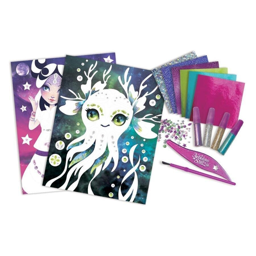 NEBULOUS STARS Glitter & Foil Art Setti hinta ja tiedot | Kehittävät lelut | hobbyhall.fi