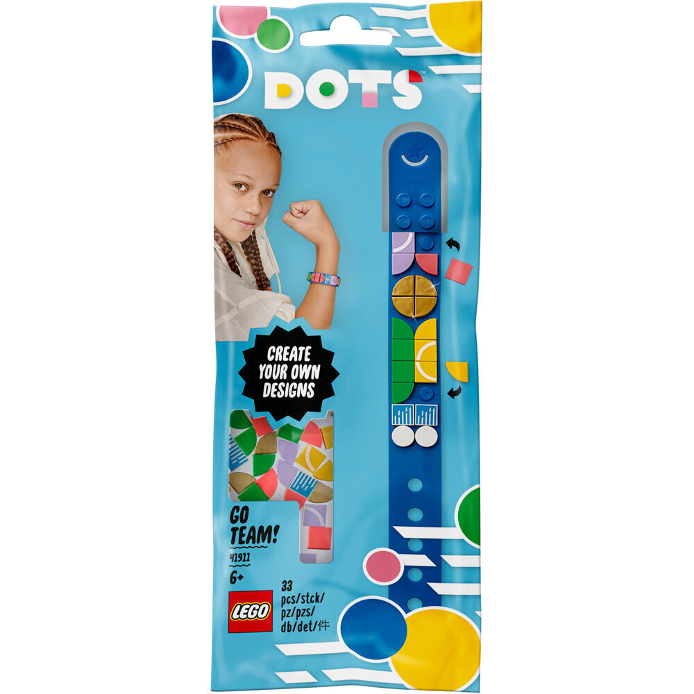 41911 LEGO® DOTS Ihan paras joukkue! -rannekoru hinta ja tiedot | Kehittävät lelut | hobbyhall.fi