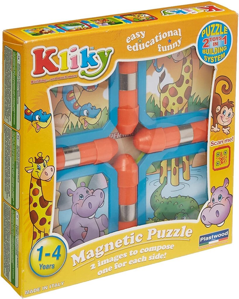 Magneettinen rakennussetti Supermag Kliky Orange Safari, 0026 hinta ja tiedot | Kehittävät lelut | hobbyhall.fi