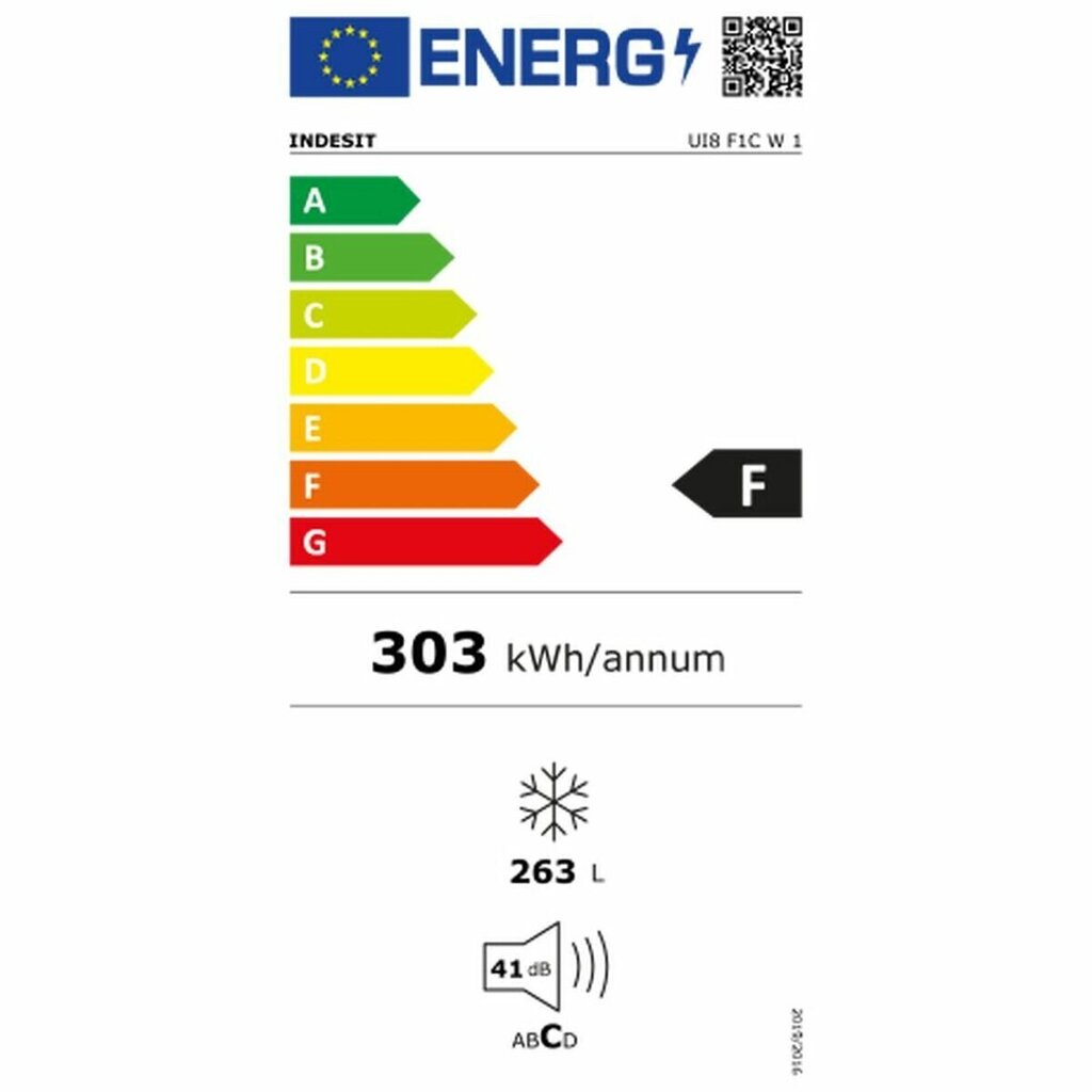 Indesit UI8 F1C W 1, valkoinen hinta ja tiedot | Pakastimet | hobbyhall.fi