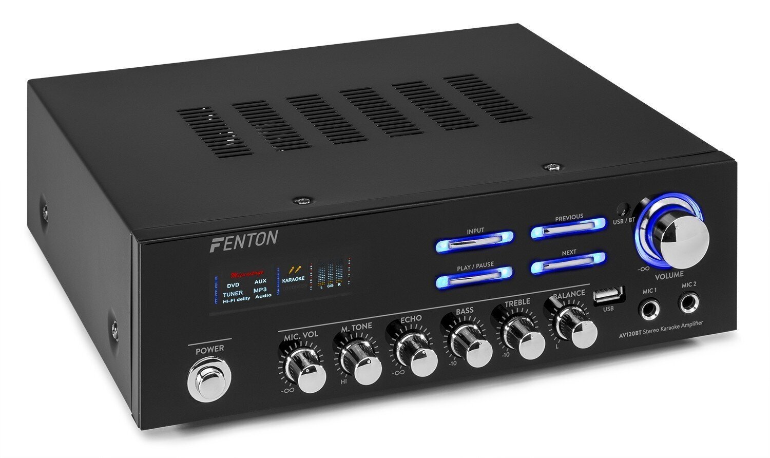 Fenton AV120BT Stereo HiFi vahvistin hinta ja tiedot | Kaiuttimet ja soundbarit | hobbyhall.fi