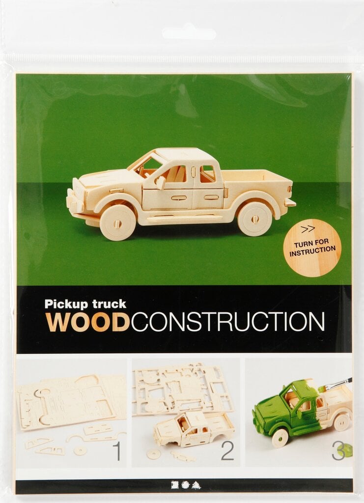3D-puinen rakennettava auto, Pickup, 580505. hinta ja tiedot | LEGOT ja rakennuslelut | hobbyhall.fi