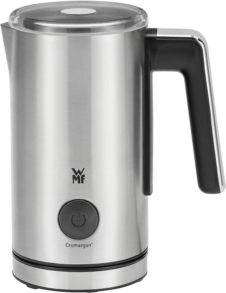 WMF Stelio Electric Milk Frother (500 wattia, 150–250 ml, tarttumaton päällyste, langaton, maitovaahtoa varten kuuma ja kylmä, kuuma suklaa) Cromargan Matt/hopea hinta ja tiedot | Sähkövatkaimet ja maidonvaahdottimet | hobbyhall.fi