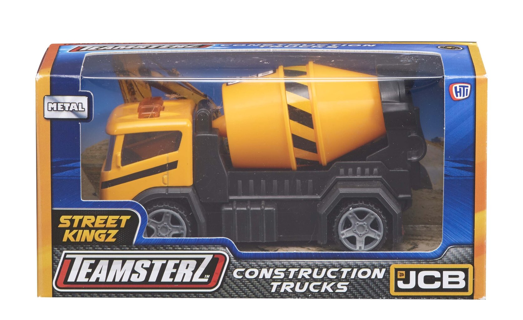 TEAMSTERZ JCB Rakennustyömaa-auto, 10 cm hinta ja tiedot | Kehittävät lelut | hobbyhall.fi