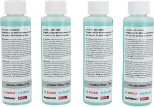 Care Set Bosch 00312111 Puhdistaja lämpöpumpun kuivausrummeille hoito -ohjelmalla 4x125ml hinta ja tiedot | Kotitaloustarvikkeet | hobbyhall.fi