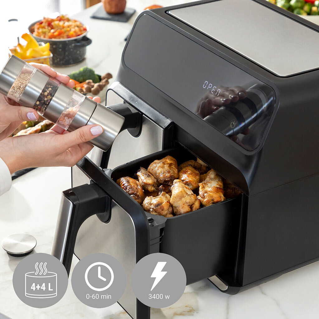 InnovaGoods Fryinn Double 8000 hinta ja tiedot | Airfryerit ja friteerauskeittimet | hobbyhall.fi