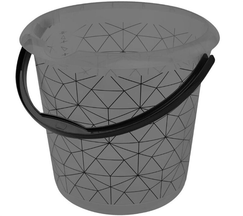 &auml;mp&auml;ri deco 10L Ilvie &amp;quot;Polygon&amp;quot; &Oslash;30x28cm l&auml;pin&auml;kyv&auml; harmaa hinta ja tiedot | Puutarhatyökalut | hobbyhall.fi