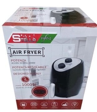 Ilmakeitin Stella 013211444 1000 W 2 l hinta ja tiedot | Airfryerit ja friteerauskeittimet | hobbyhall.fi