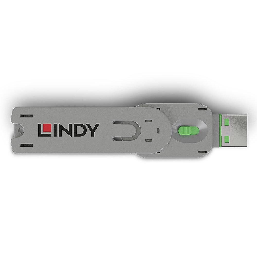 Lindy USB Port Blocker (ilman näppäintä) Vihreä hinta ja tiedot | Kaapelit ja adapterit | hobbyhall.fi