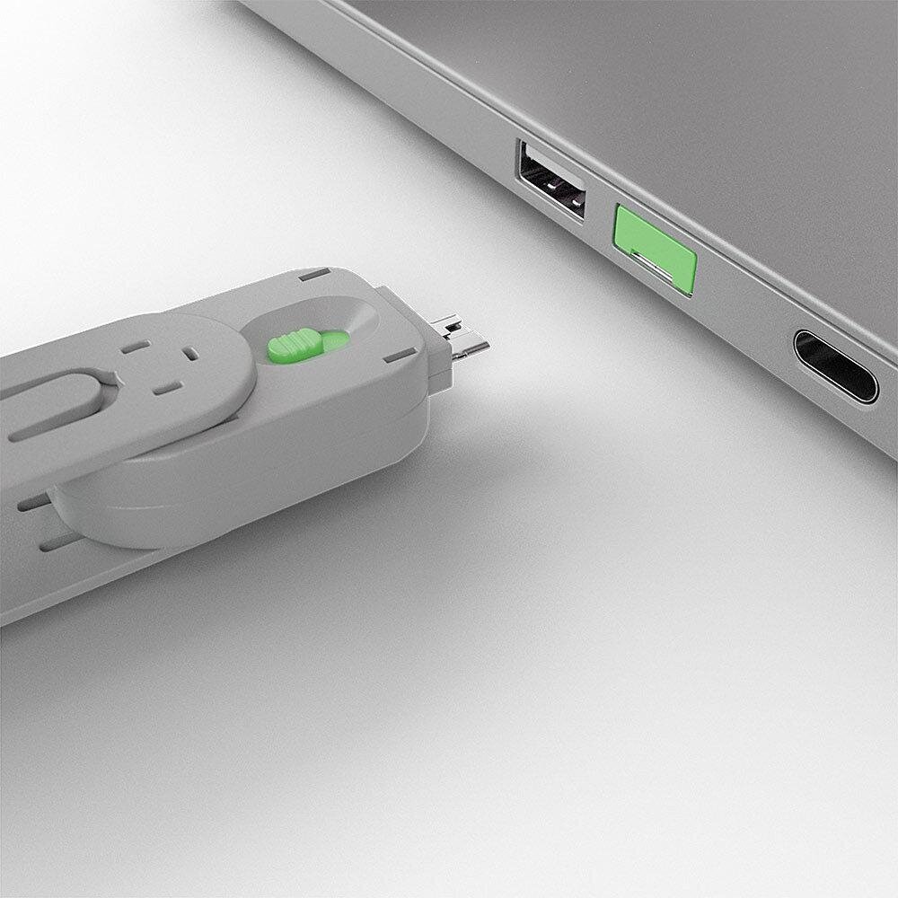 Lindy USB Port Blocker (ilman näppäintä) Vihreä hinta ja tiedot | Kaapelit ja adapterit | hobbyhall.fi