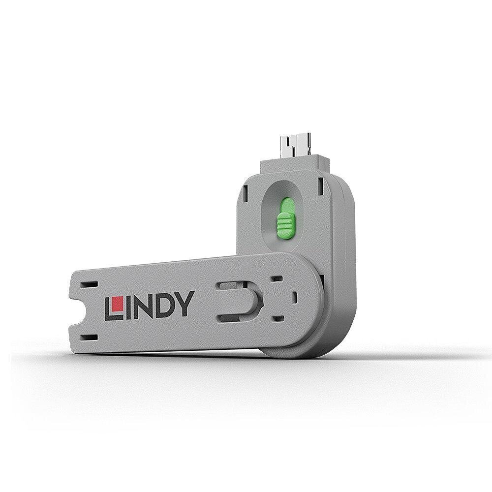 Lindy USB Port Blocker (ilman näppäintä) Vihreä hinta ja tiedot | Kaapelit ja adapterit | hobbyhall.fi