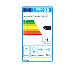 Mepamsa Pyramid PLUS60 hinta ja tiedot | Liesituulettimet | hobbyhall.fi