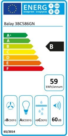 Balay 3BC586GN 80 hinta ja tiedot | Liesituulettimet | hobbyhall.fi