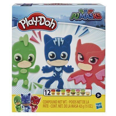 Muovailusetti Play Doh PJ Masks, F18055L0 hinta ja tiedot | Kehittävät lelut | hobbyhall.fi