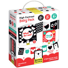 Kehityskortit High Contrast Baby Pack, 0 kuukautta + hinta ja tiedot | BananaPanda Lelut yli 3-vuotiaille lapsille | hobbyhall.fi