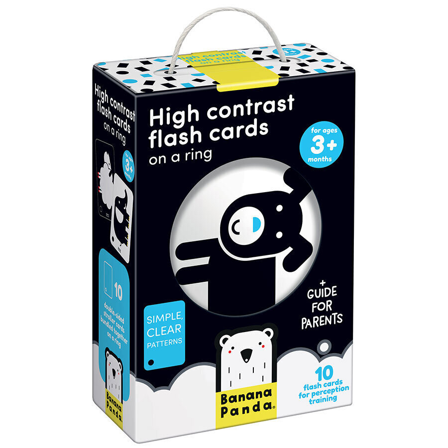 Kehityskortit High Contrast Baby Pack, 0 kuukautta + hinta ja tiedot | Kehittävät lelut | hobbyhall.fi